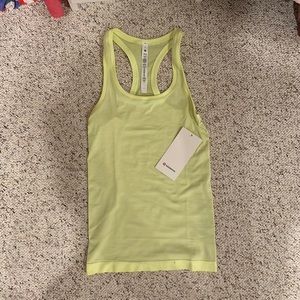 Lululemon electric lemon swiftly tech racerback tank 2.0 size 2